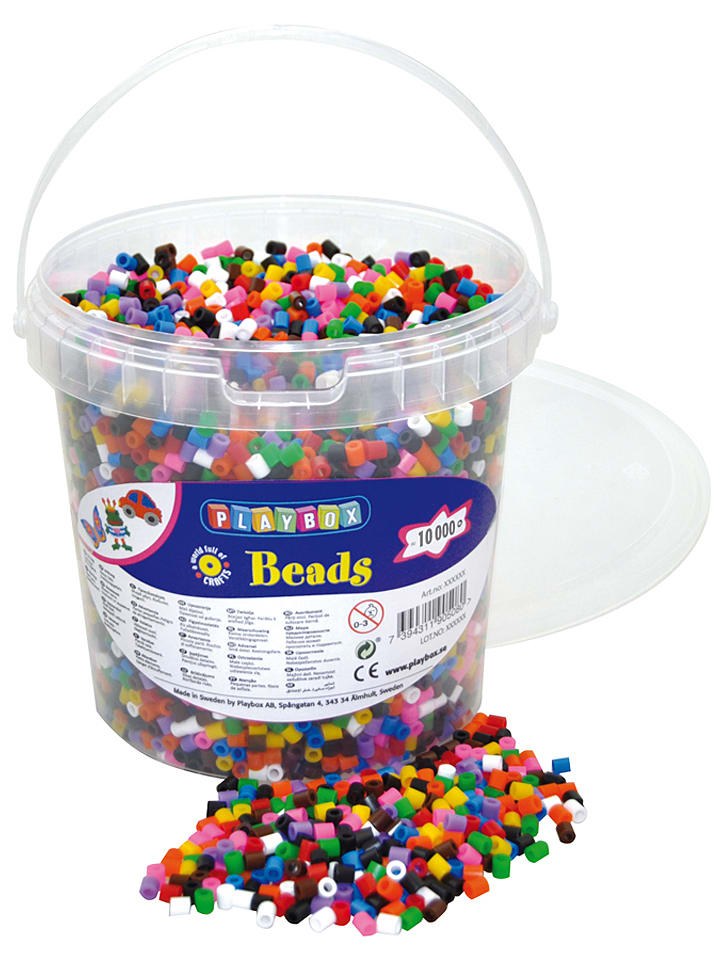 Playbox 10.000-częściowy zestaw koralików do prasowanek - 5+ rozmiar: onesize