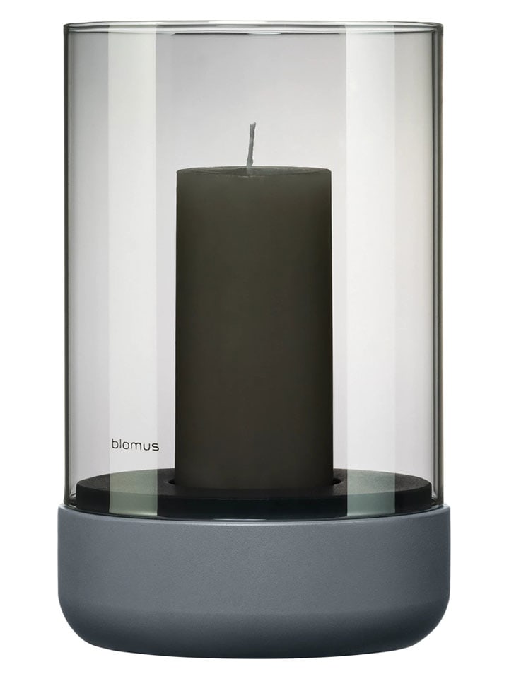 Blomus Świecznik "Calma" w kolorze szarym - wys. 19 x Ø 12 cm rozmiar: onesize