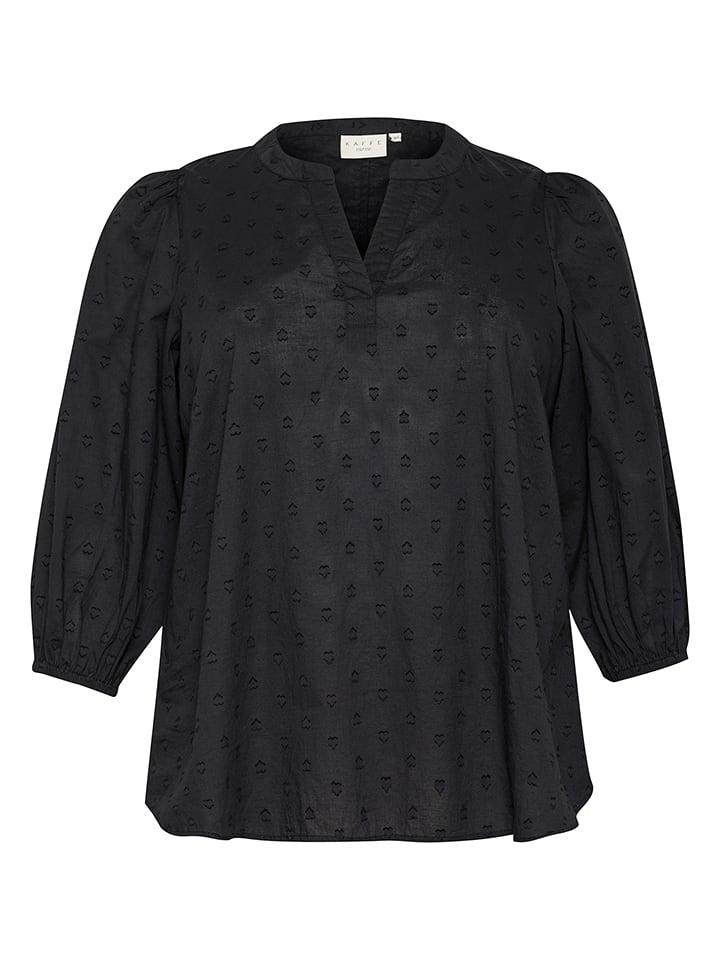 KAFFE curve Bluzka w kolorze czarnym rozmiar: 44