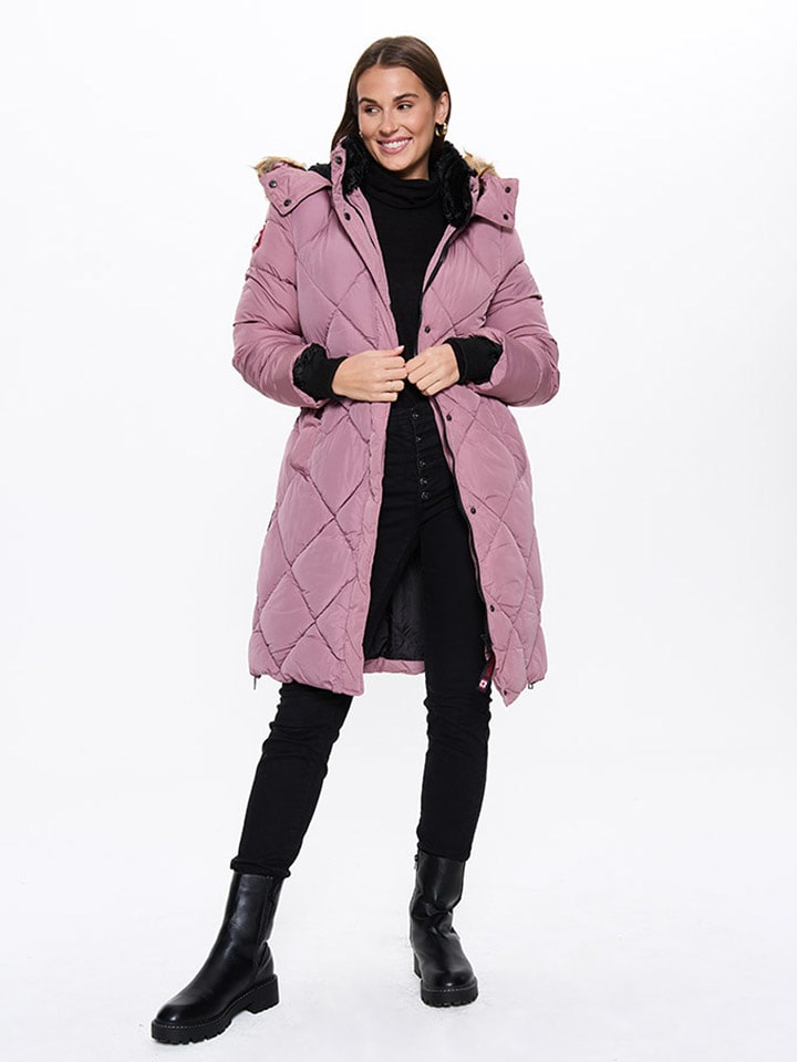 CANADA weather gear Płaszcz zimowy w kolorze jasnoróżowym rozmiar: XL