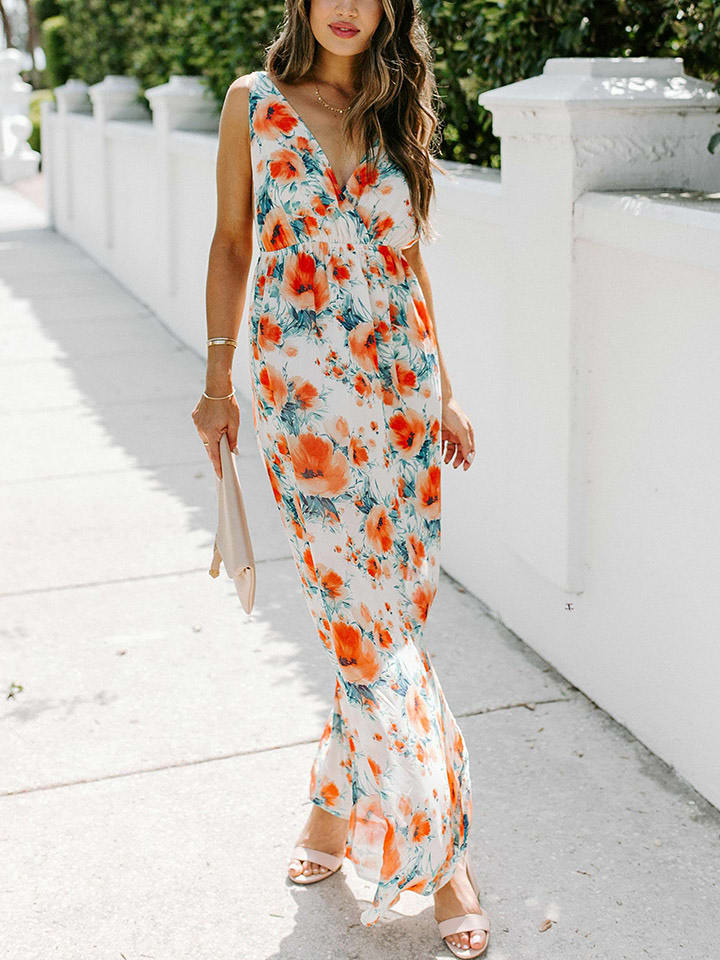 LA Angels Sukienka w kolorze kremowo-pomarańczowym rozmiar: S