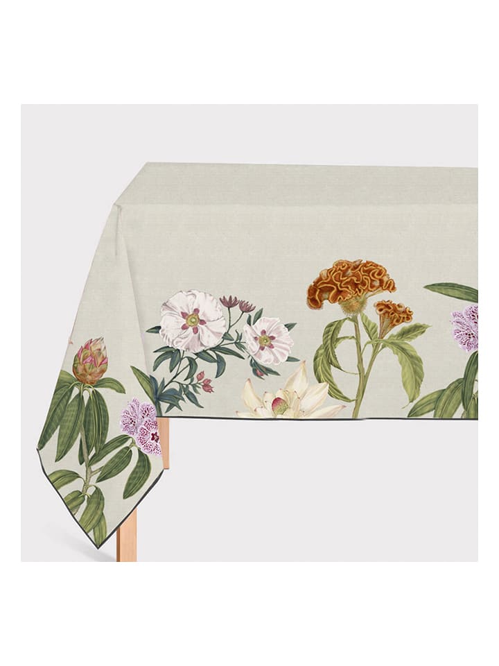 Madre Selva Obrus w kolorze beżowym ze wzorem - 250 x 140 cm rozmiar: onesize