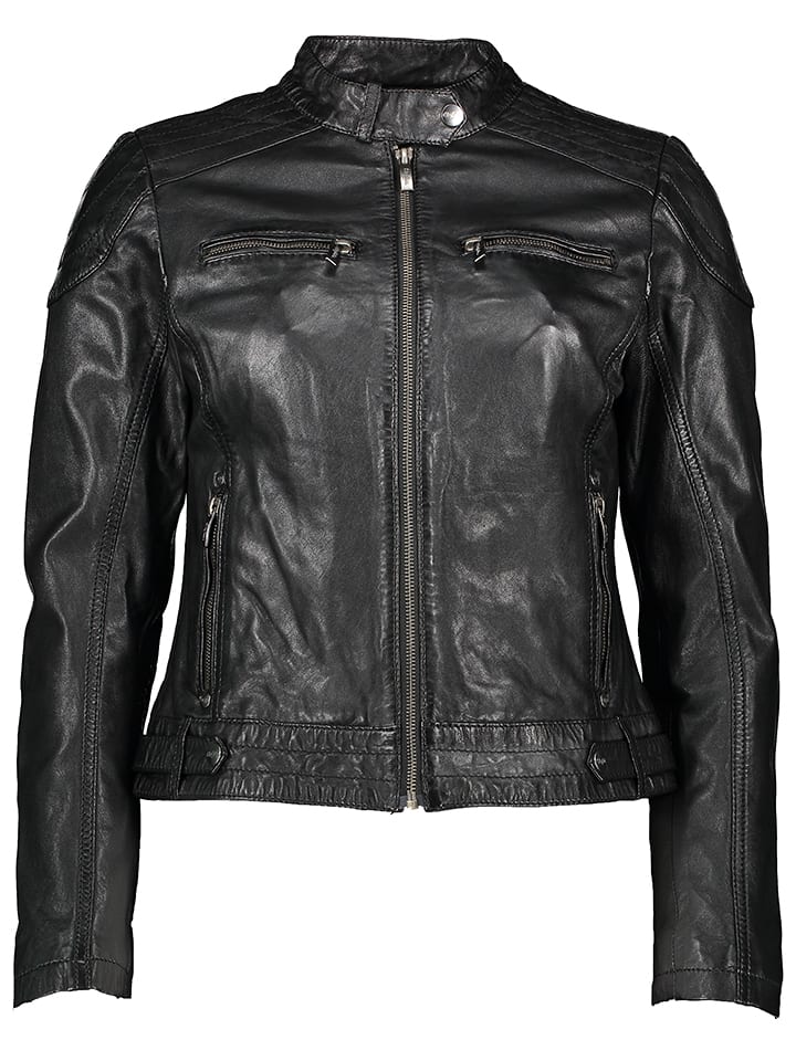 Buffalo Skórzana kurtka w kolorze czarnym rozmiar: 36