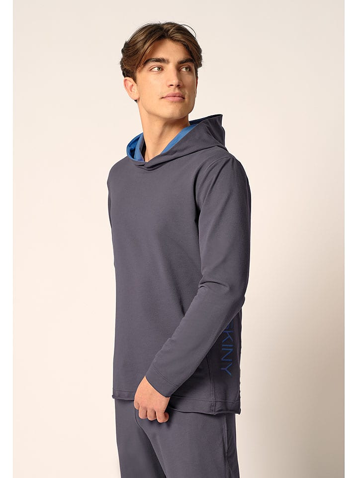 Skiny Koszulka piżamowa w kolorze antracytowym rozmiar: XXL