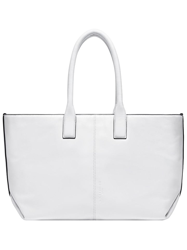 Liebeskind Berlin Skórzana torebka "Chelsea M" w kolorze białym - 36 x 27 x 15 cm rozmiar: onesize