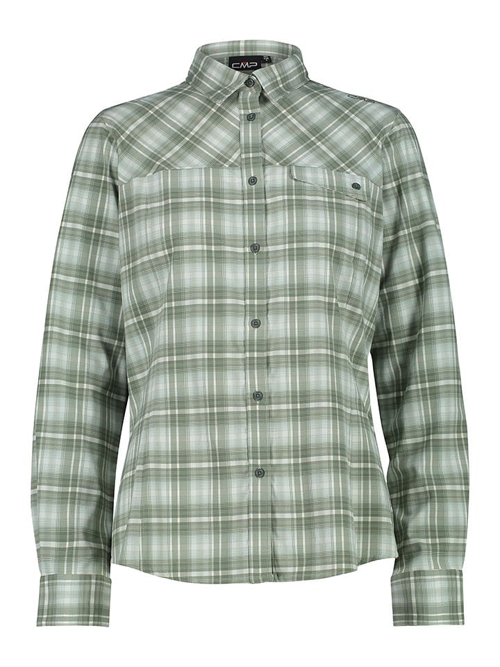 CMP Koszula funkcyjna w kolorze zielonym rozmiar: 40