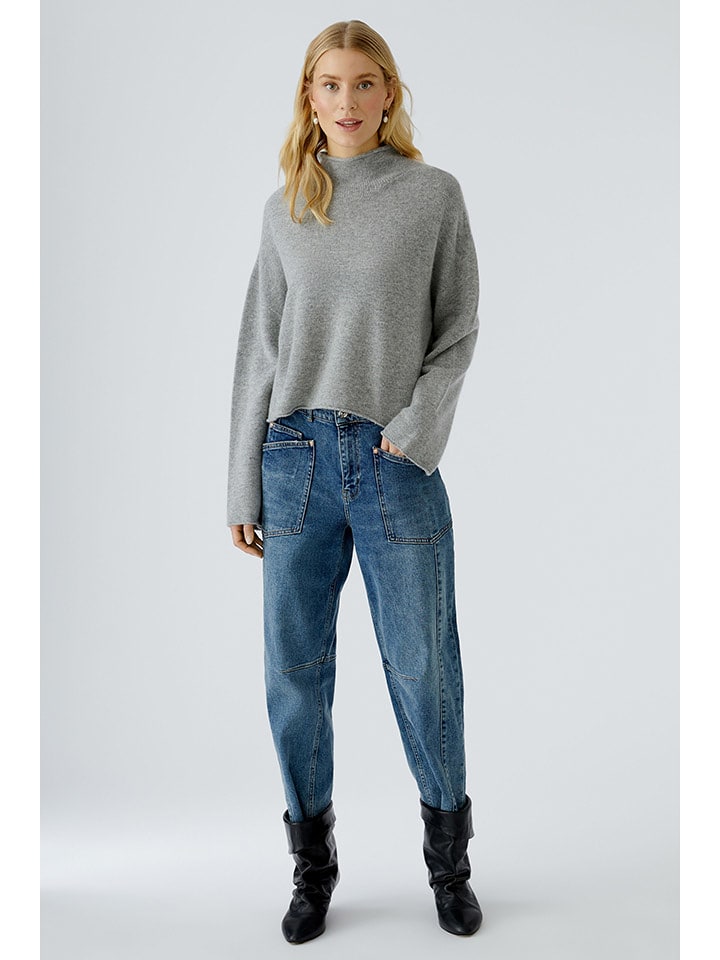 Oui Wełniany golf w kolorze szarym rozmiar: 36