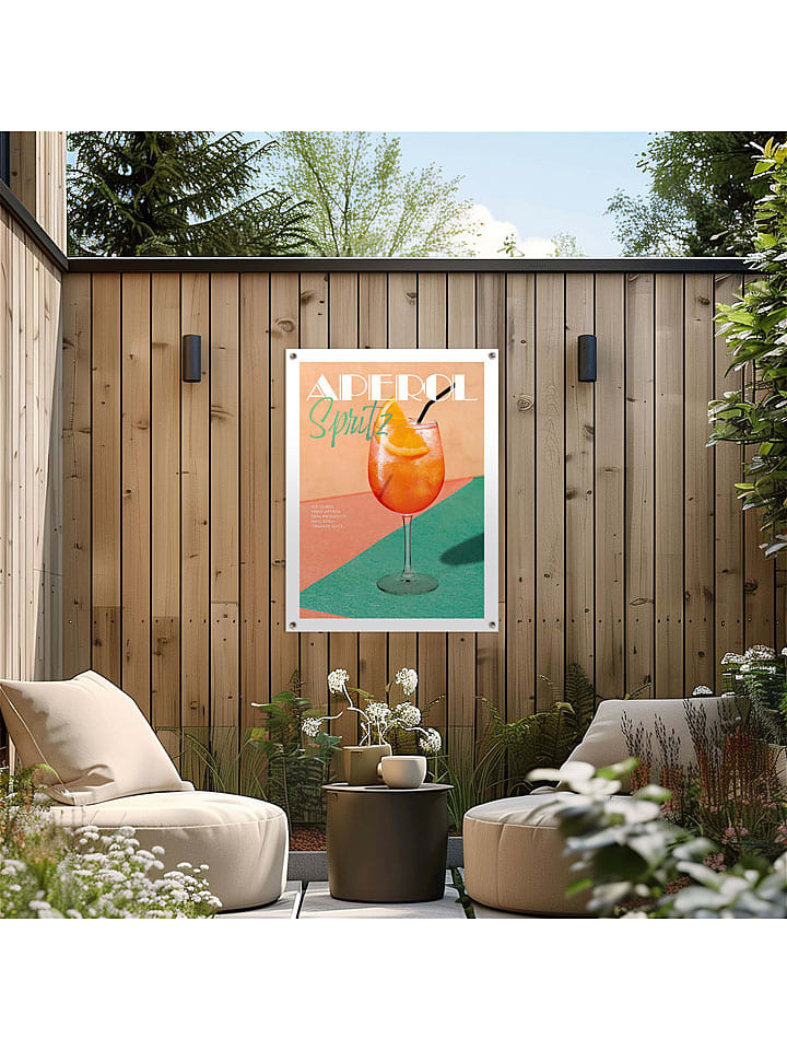 Orangewallz Zewnętrzny druk artystyczny "Aperol Spritz" rozmiar: 50x70 cm