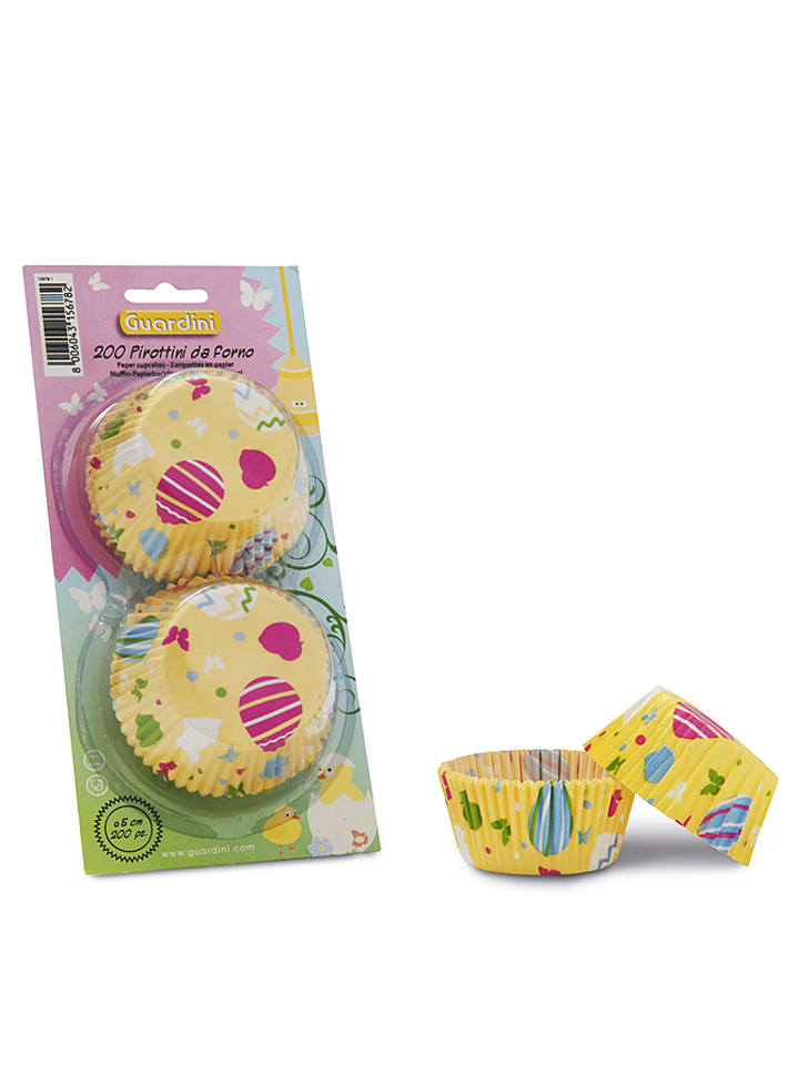 Guardini Foremki w kolorze żółtym na muffiny - 200 szt. rozmiar: onesize