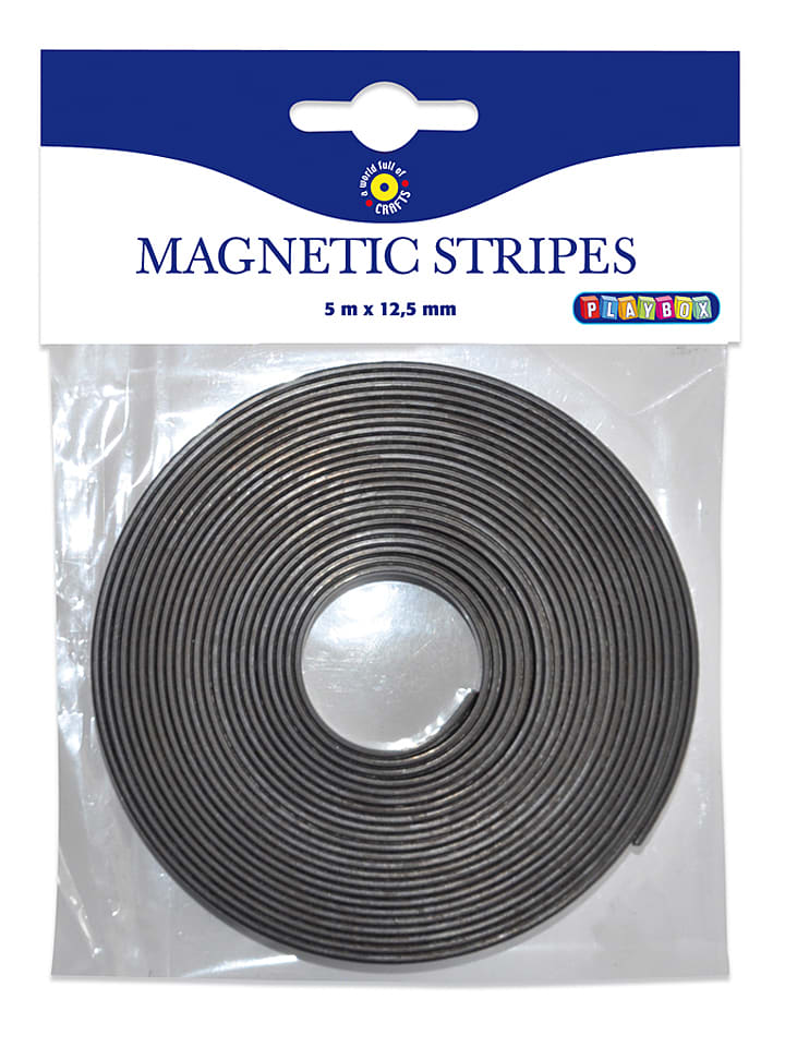 Playbox Taśma magnetyczna w kolorze czarnym - dł. 500 cm rozmiar: onesize