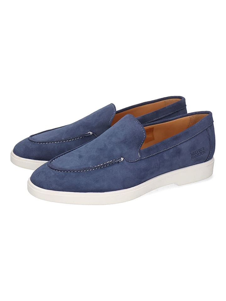 MELVIN & HAMILTON Skórzane mokasyny "Filippa 1" w kolorze granatowym rozmiar: 39