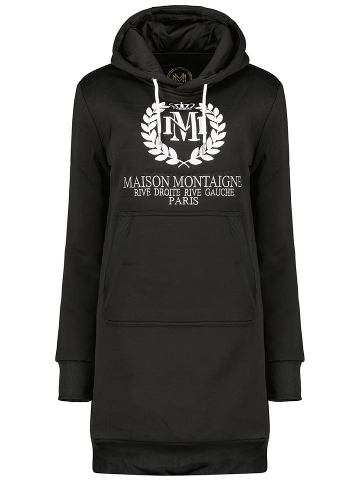Maison Montaigne Sukienka dresowa "Giqueen" w kolorze czarnym rozmiar: M