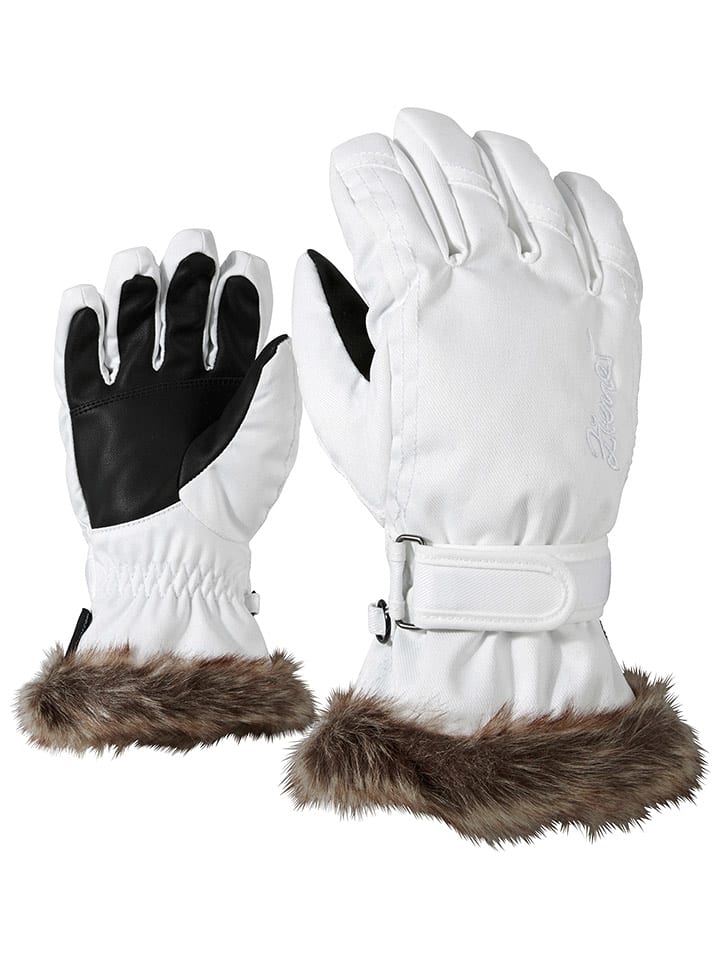 Ziener Rękawiczki funkcyjne "Lim" w kolorze białym rozmiar: 3,5