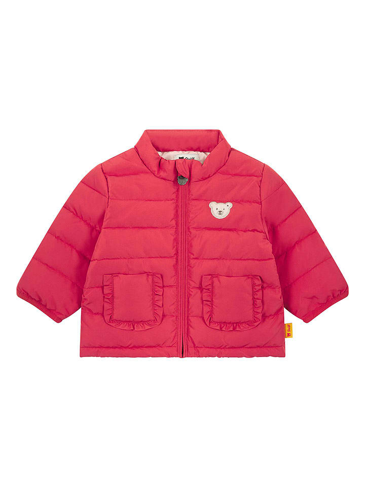 Steiff Kurtka pikowana w kolorze czerwonym rozmiar: 86