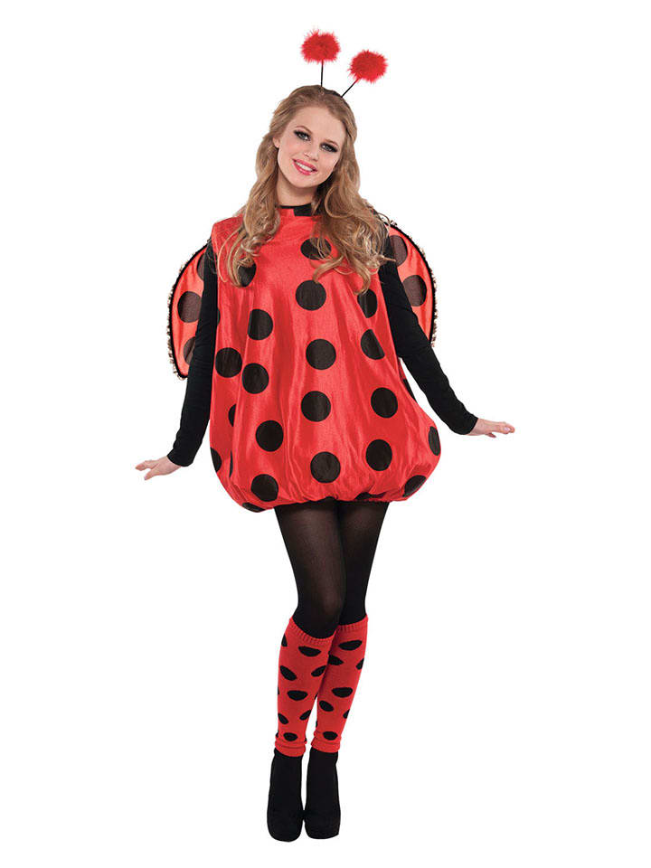 amscan 2-częściowy kostium "Darling Bug" w kolorze czerwonym rozmiar: 164-176