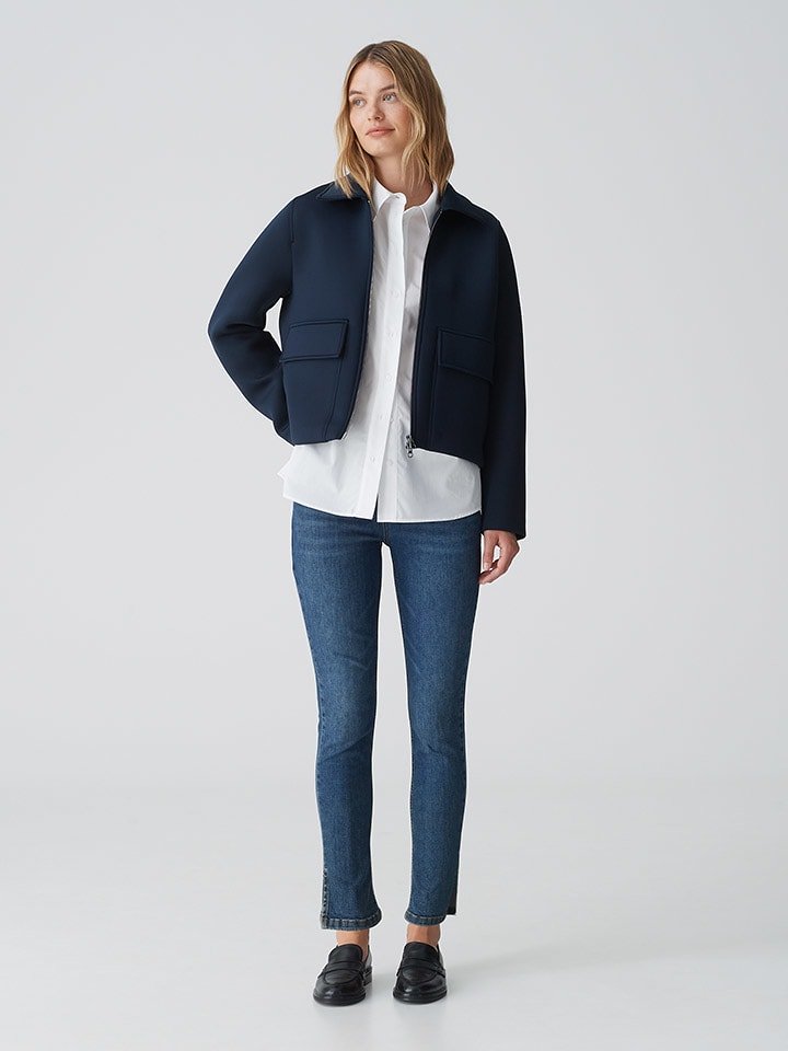 OPUS Dżinsy "Elma" - Slim fit - w kolorze niebieskim rozmiar: 34/L28