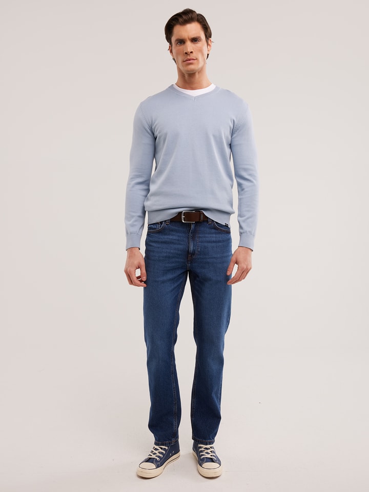 BIG STAR Sweter w kolorze błękitnym rozmiar: M