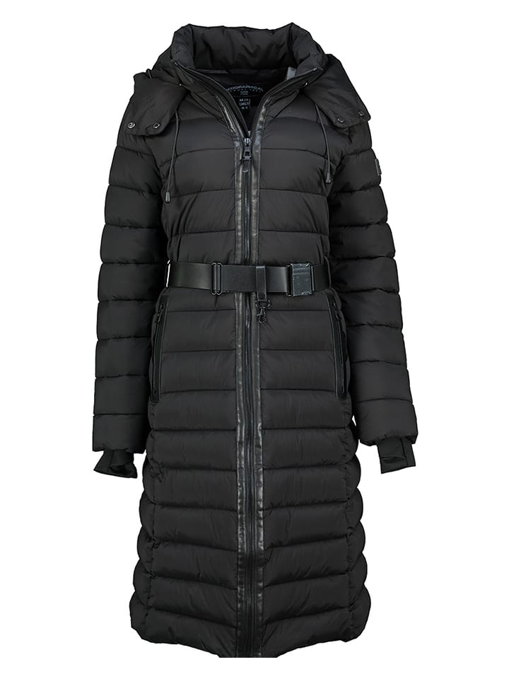 Geographical Norway Płaszcz pikowany "Eleonor" w kolorze czarnym rozmiar: XL