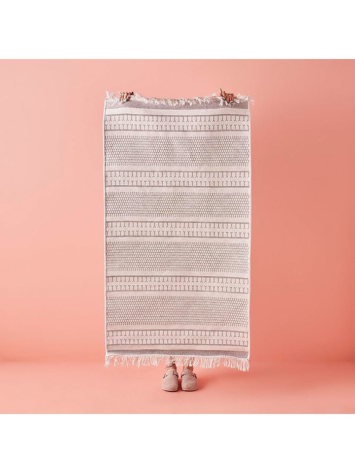 BELLA MAISON Dywan "Owen" w kolorze jasnoszaro-białym - 90 x 60 cm rozmiar: 80x150 cm