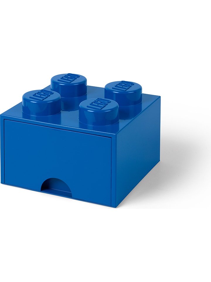 LEGO Pojemnik "Brick 4" w kolorze granatowym z szufladami - 25 x 18 x 25 cm rozmiar: onesize