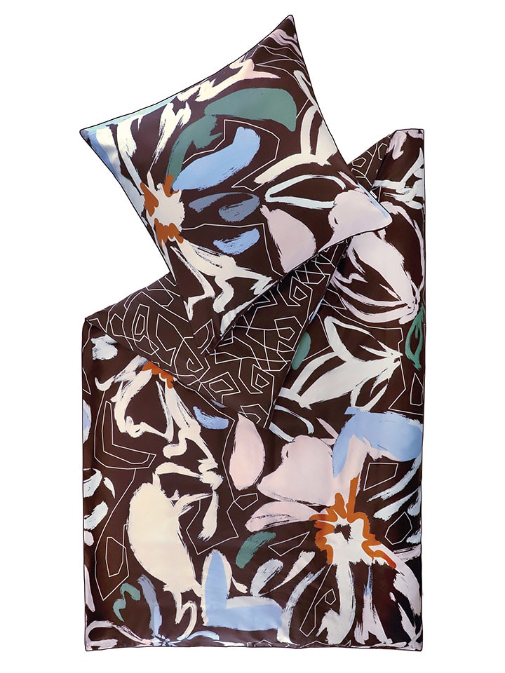 ESPRIT Komplet pościeli satynowej "Nadja" ze wzorem rozmiar: 155x220 cm