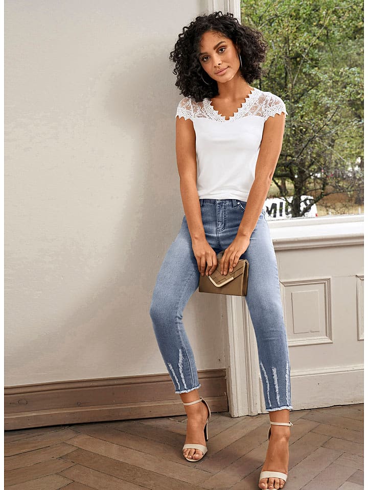 WITT WEIDEN Dżinsy - Slim fit - w kolorze niebieskim rozmiar: W22