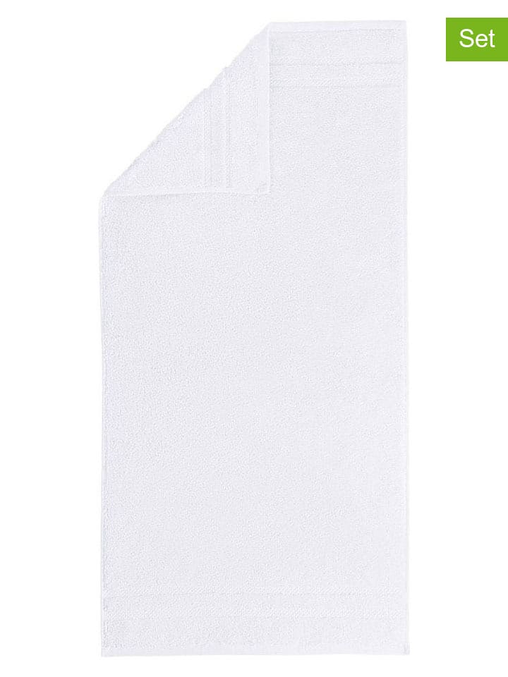 Egeria Ręczniki (3 szt.) w kolorze białym dla gości rozmiar: 30x50 cm