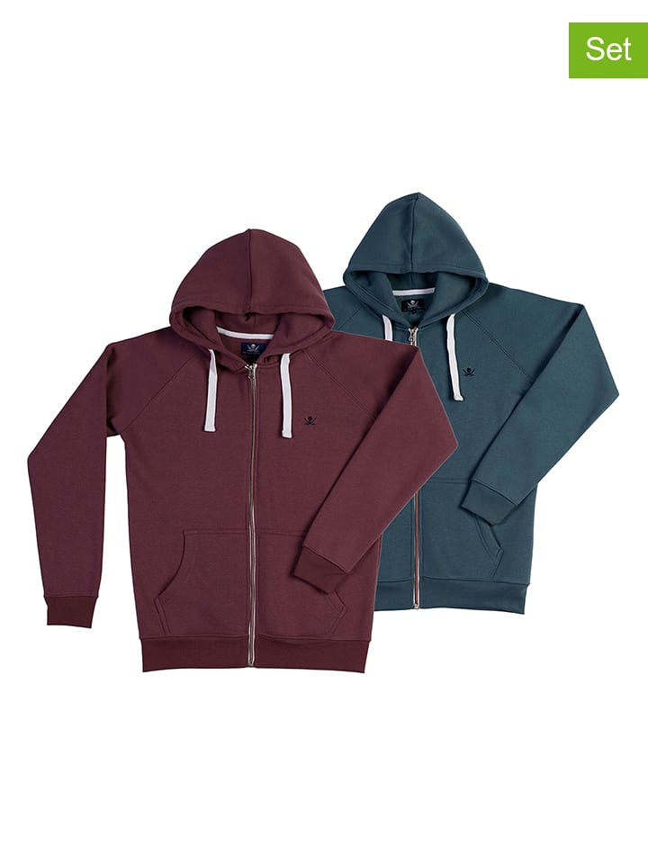 The Time of Bocha Bluzy (2 szt.) w kolorze błękitno-fioletowym rozmiar: XL