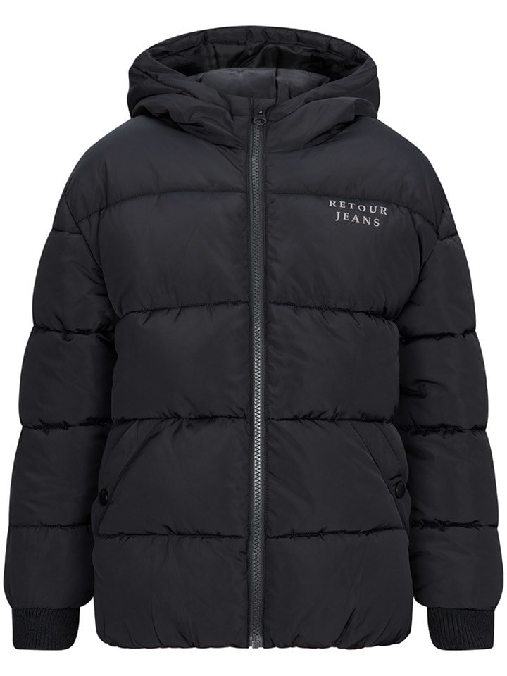 Retour Kurtka pikowana "Alrik" w kolorze czarnym rozmiar: 134/140