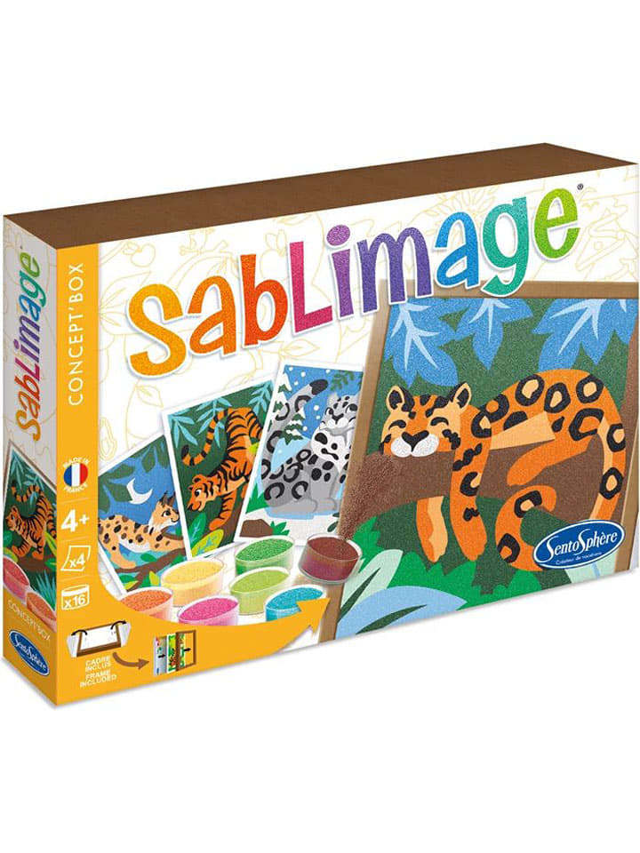 SentoSphere Zestaw do malowania piaskiem "Wild Cats" - 4+ rozmiar: onesize