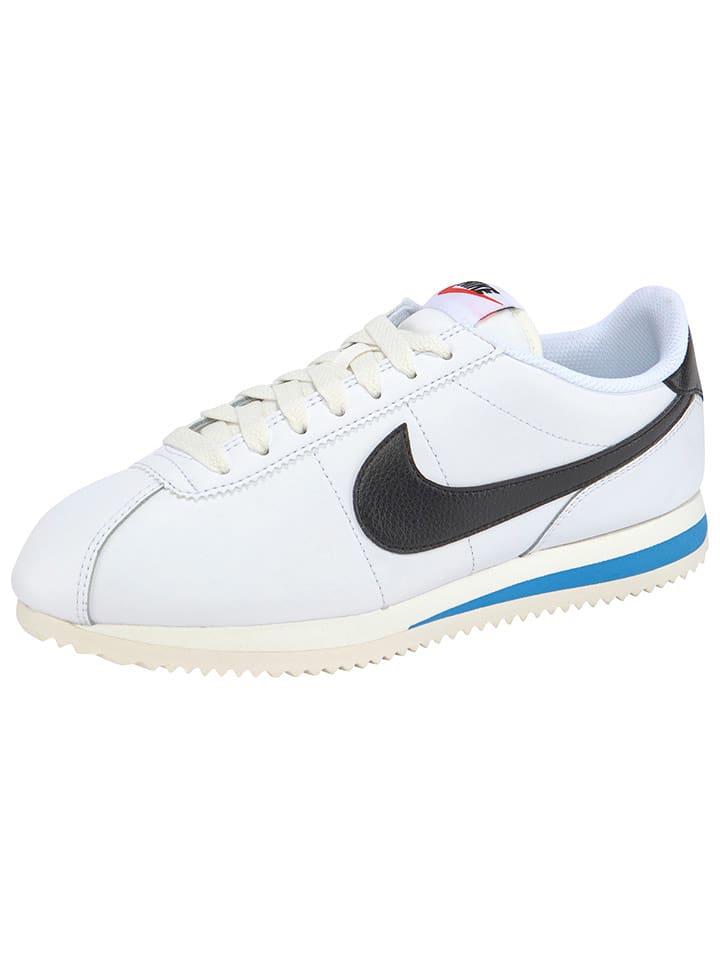 Nike Sportswear Skórzane sneakersy "Cortez" w kolorze biało-czarno-niebieskim rozmiar: 39
