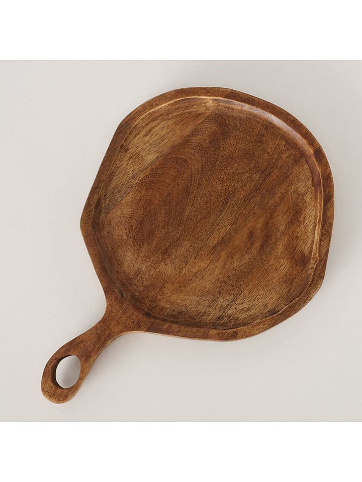 Boltze Deska "Sanja" w kolorze brązowym do serwowania - Ø 25 cm rozmiar: onesize