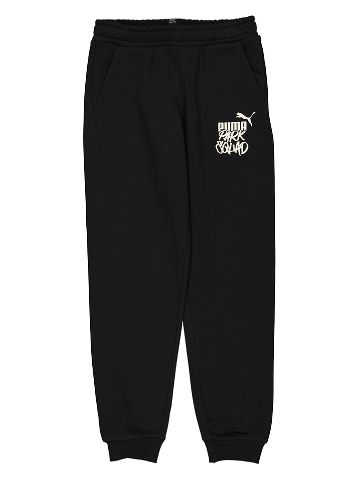 Puma Spodnie dresowe "ESS+ MID 90s" w kolorze czarnym rozmiar: 128