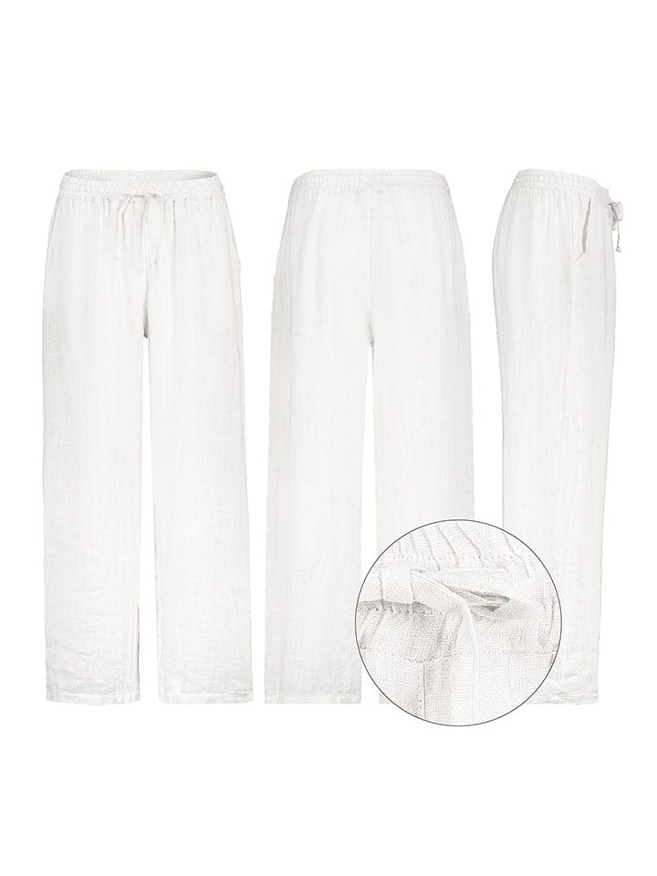 Eight2Nine Spodnie w kolorze białym rozmiar: L/XL