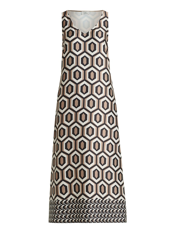 Vera Mont Sukienka w kolorze beżowo-kremowo-ciemnobrązowym rozmiar: 38