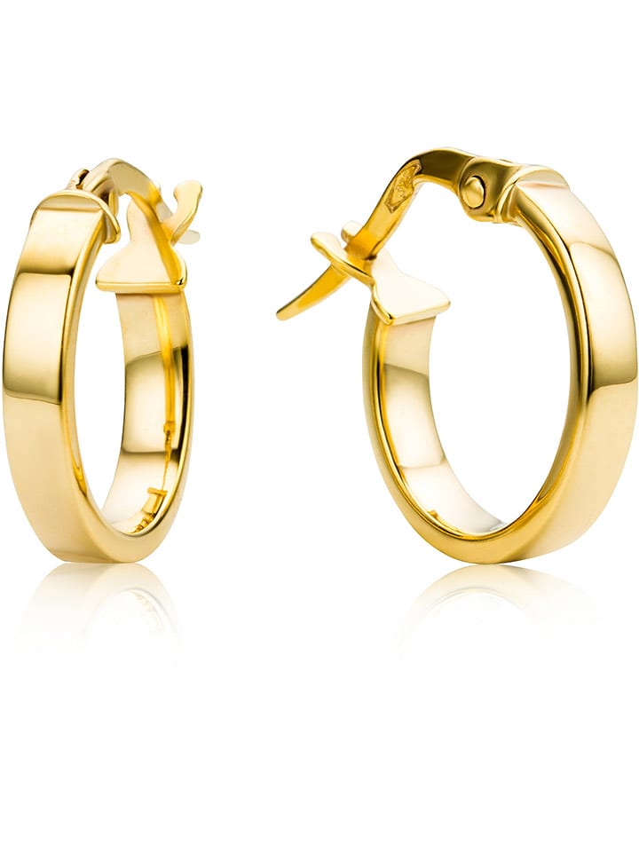 Diamant Exquis Złote kolczyki-kreole rozmiar: onesize