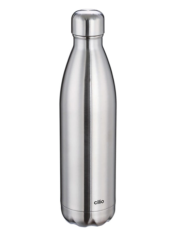 Cilio Butelka termiczna "Elegante" w kolorze srebrnym - 750 ml rozmiar: onesize