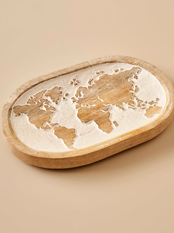 BELLA MAISON Miska dekoracyjna "Miro" w kolorze białym - 20 x 30 cm rozmiar: onesize