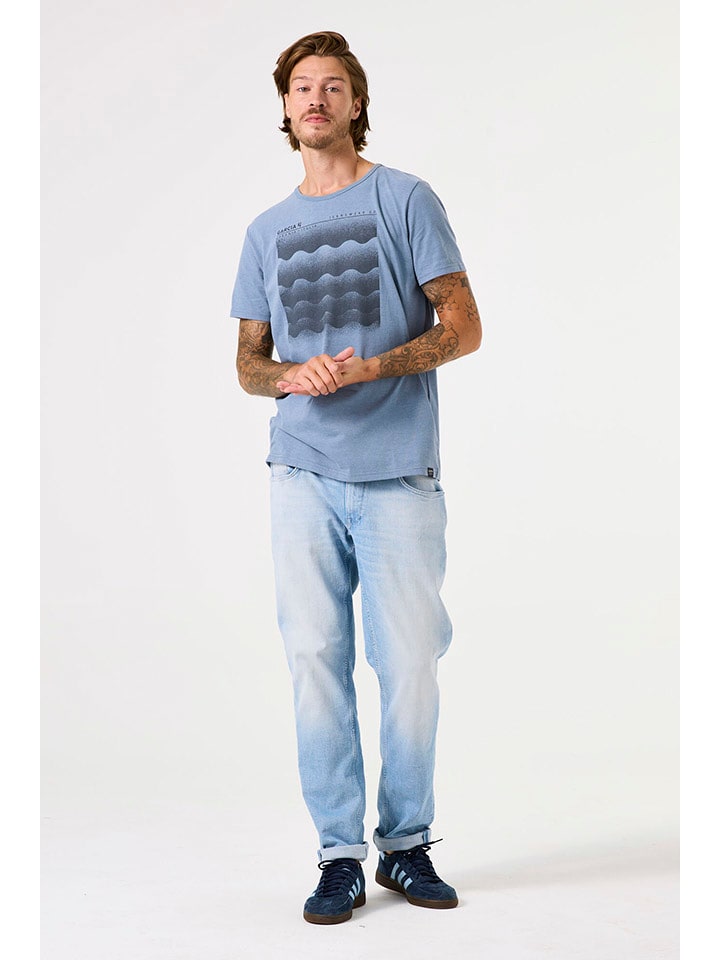 Garcia Koszulka w kolorze błękitnym rozmiar: XL