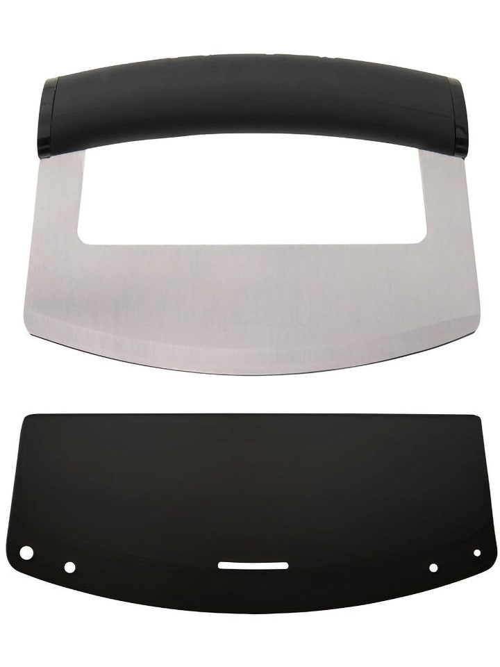 KitchenAid Nóż kołyskowy w kolorze srebrno-czarnym - dł. 15 cm rozmiar: onesize