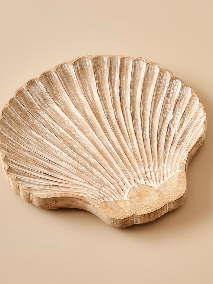 BELLA MAISON Miska dekoracyjna "Oyster" w kolorze beżowym - 30 x 20 cm rozmiar: onesize