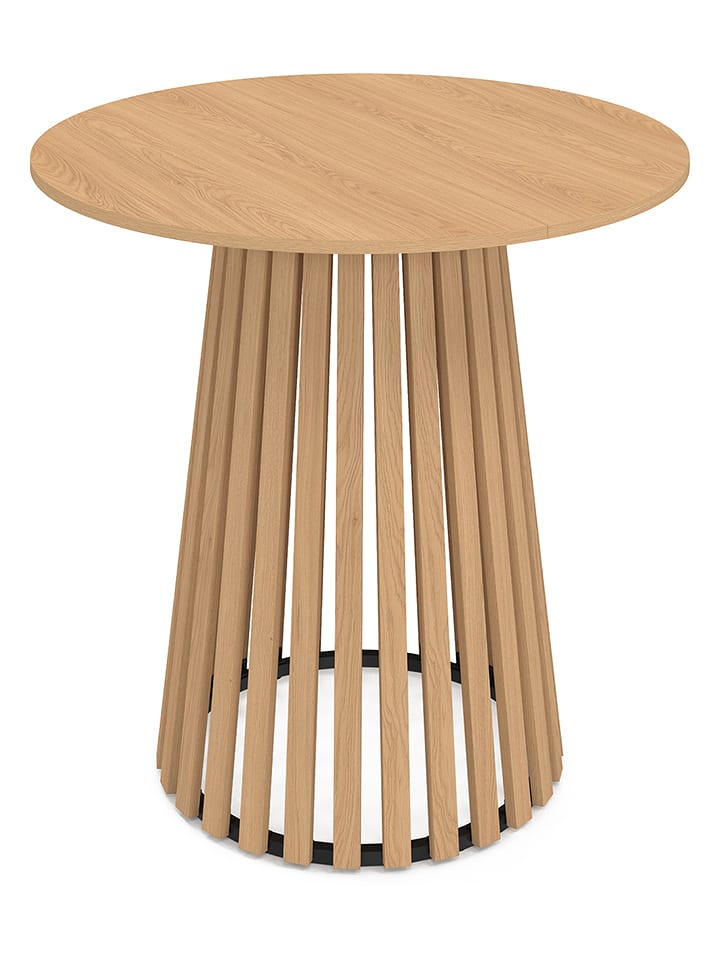 IDOMYA Factory Stół "Camélia" w kolorze beżowym do jadalni - wys. 75 x Ø 80 cm rozmiar: onesize