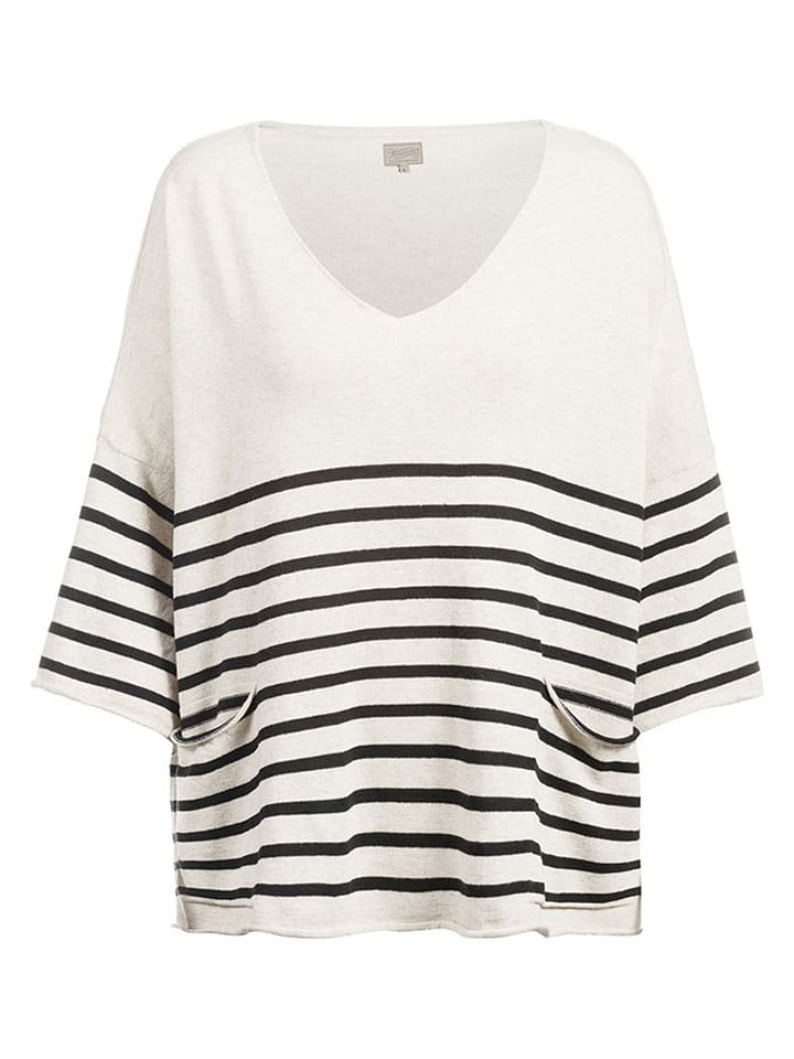 Herrlicher Sweter w kolorze kremowym rozmiar: M