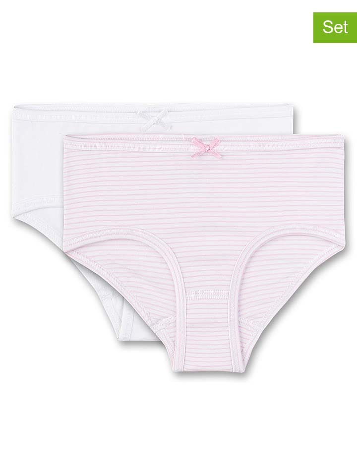 Sanetta Majtki (2 pary) w kolorze białym i jasnoróżowym rozmiar: 116