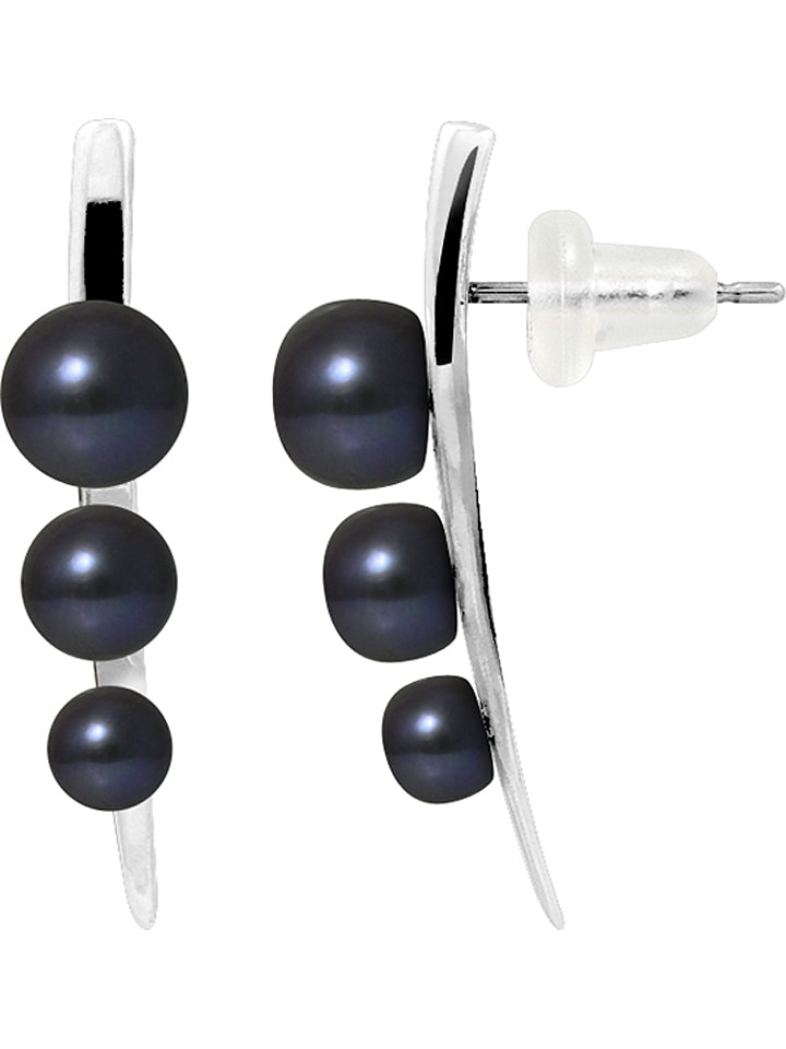 Pearline Srebrne kolczyki-wkrętki z perłami rozmiar: onesize