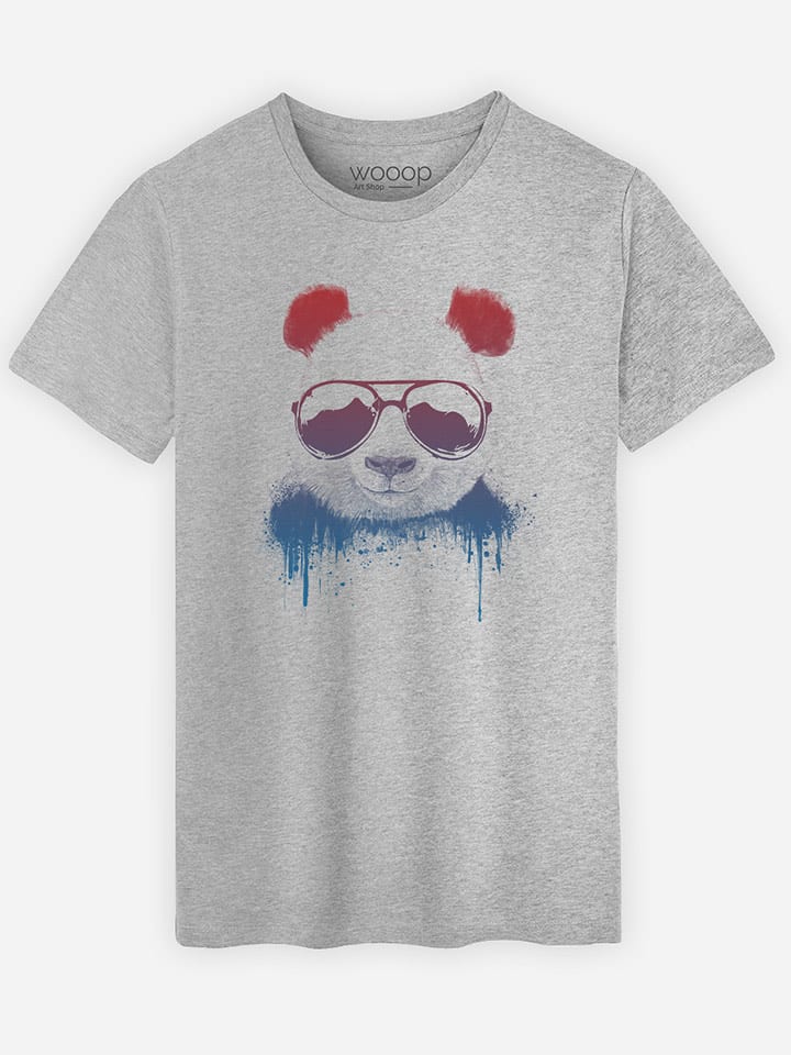 WOOOP Koszulka "Stay cool" w kolorze szarym rozmiar: M