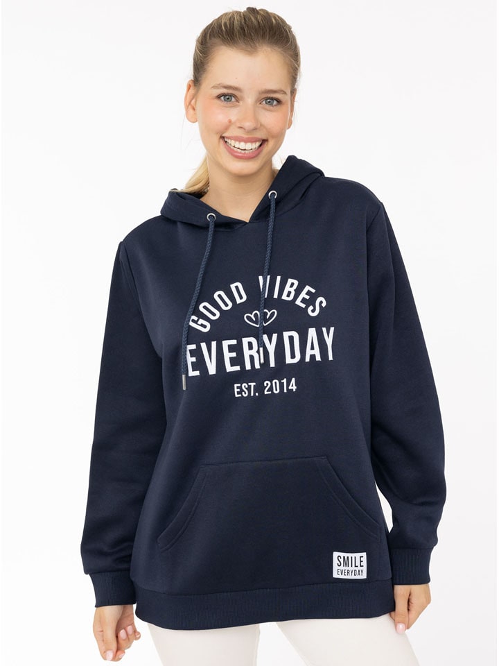 Zwillingsherz Bluza "Everyday" w kolorze granatowym rozmiar: S/M