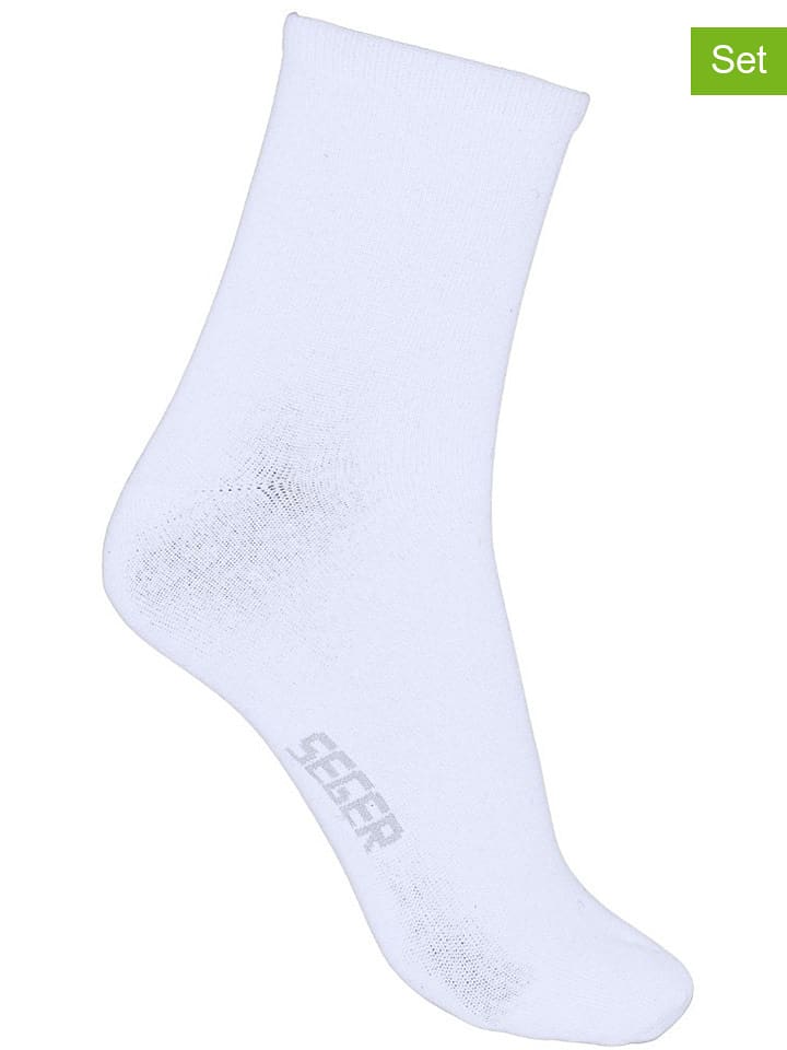 Seger Skarpety (5 par) "Bamboo" w kolorze białym rozmiar: 43-45
