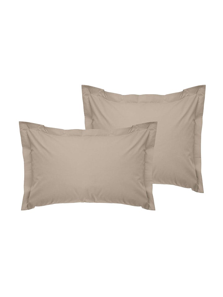 Elizabed Poszewki (2 szt.) w kolorze beżowym na poduszkę rozmiar: 80x80 cm