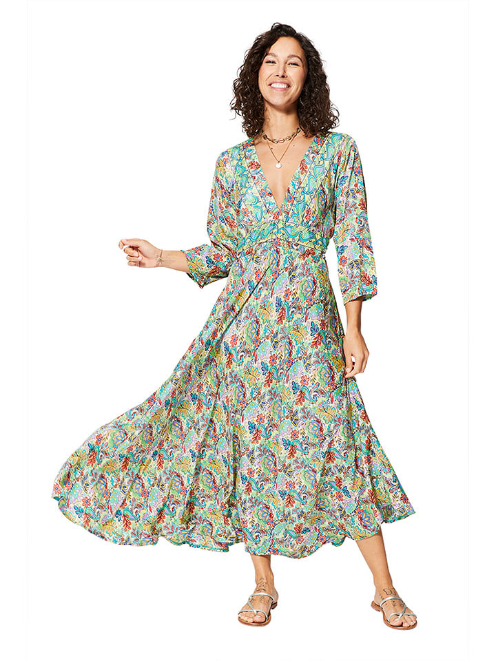 Ipanima Sukienka w kolorze zielonym ze wzorem rozmiar: 34-40